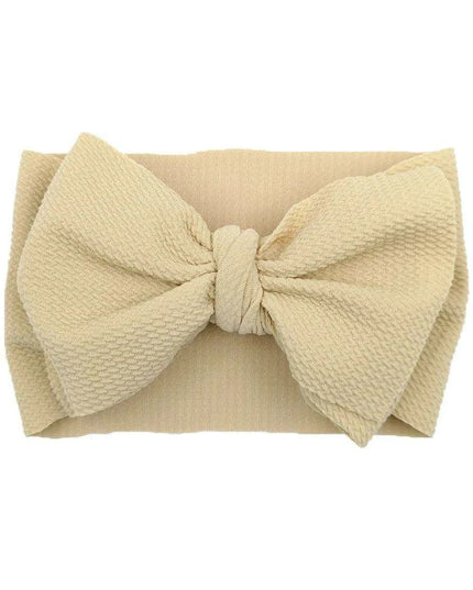 Chic Oversized Bow Turban Headband for Fashion-Forward Baby Girls