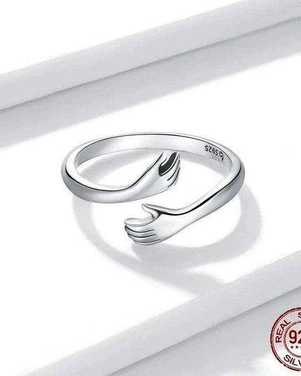 Eternal Warmth Adjustable Hand Hug Ring - A Token of Unending Affection