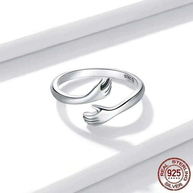 Eternal Warmth Adjustable Hand Hug Ring - A Token of Unending Affection
