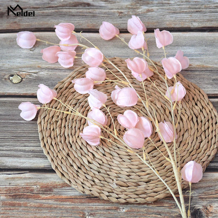 Meldel Silk Gooseberry Flower Arrangement - 3 Forks, Realistic Decor