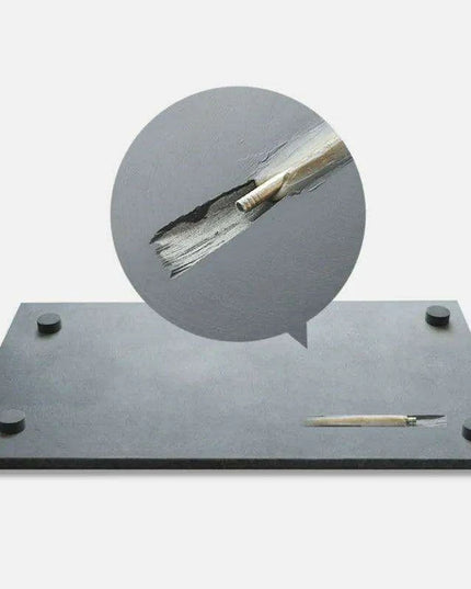 Moon Cloud Engraved Black Stone Tea Tray with Integrated Water Drainage for Kungfu Tea Ceremony