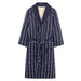 Stylish Men's Plaid Robe – Cozy Autumn & Winter Long Bathrobe in Soft Cotton, Breathable