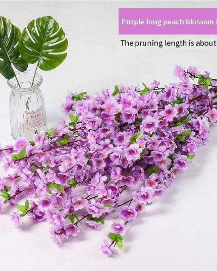 Silk Cherry Blossom Stems - 65CM & 125CM Faux Floral Arrangements for All-Season Home and Event Decor