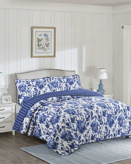 Elegant Floral Cotton Quilt Collection
