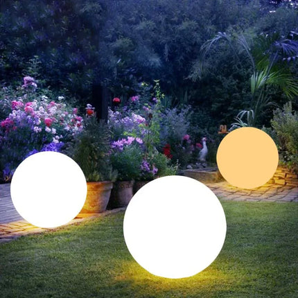 Waterproof RGB LED Garden Ball Light — Outdoor & Pool Decor, 12–40cm
