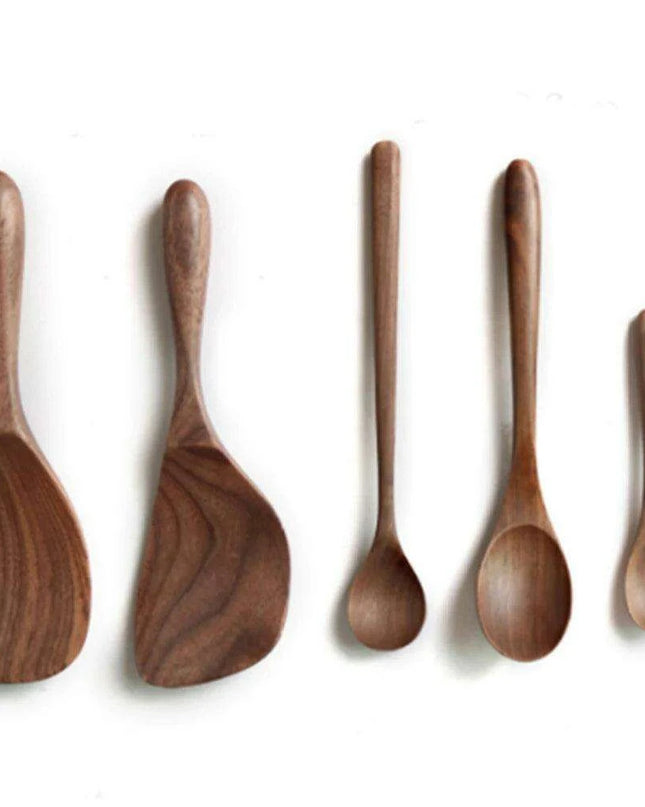 Elegant Black Walnut Spoon - Perfect for Desserts, Coffee, and Honey