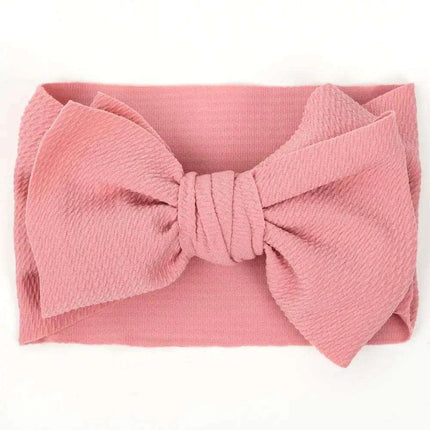 Chic Oversized Bow Turban Headband for Fashion-Forward Baby Girls