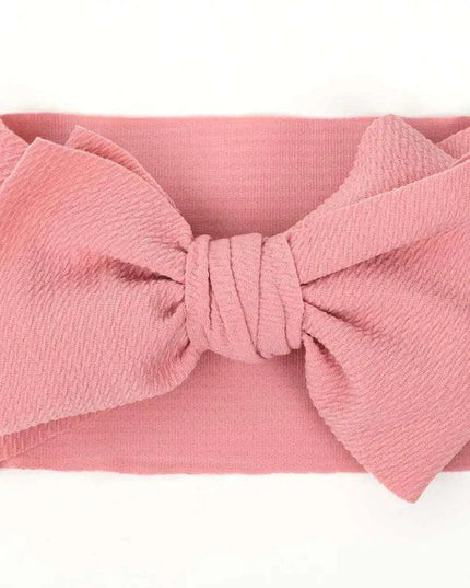 Chic Oversized Bow Turban Headband for Fashion-Forward Baby Girls