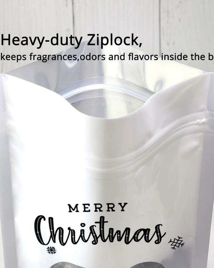 Christmas Ziplock Gift Bags Set - 50 Festive Designs for Merry Holiday Gifting