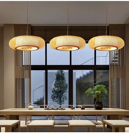 Asian Bamboo Pendant Lights: Timeless Handcrafted Elegance