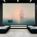 Nautical Warfare Art Print - Coastal Living Room Wall Decor