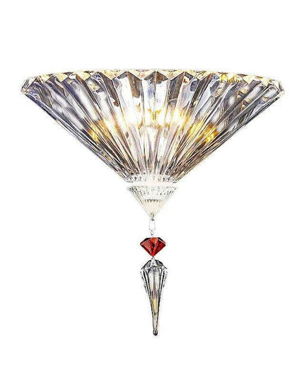 Elegant Crystal Wall Light with Reflective Accent - A Chic Addition for Any Space