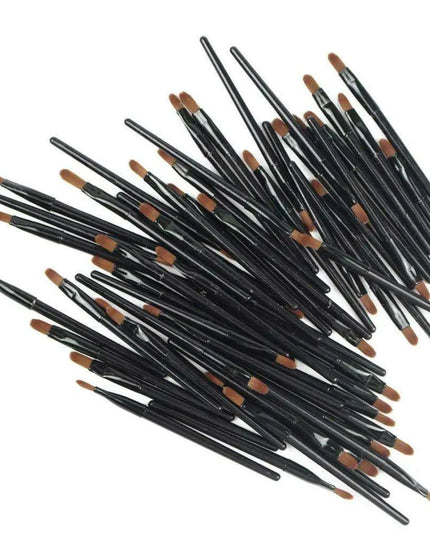 Professional 50-Piece Disposable Lip Brush Set for Makeup Artistry - Precision Applicator Kit