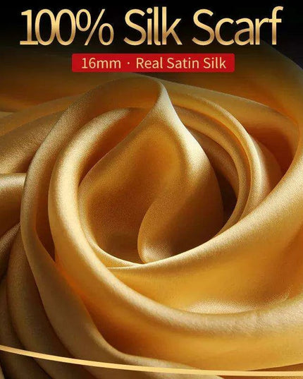 Luxury Silk Elegance: Women's Versatile Scarf - Chic Wrap and Shawl