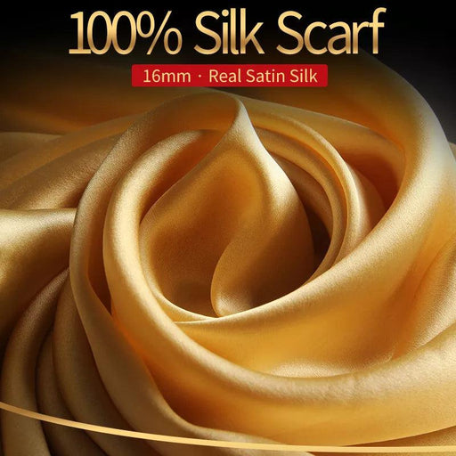 Luxury Silk Elegance: Women's Versatile Scarf - Chic Wrap and Shawl