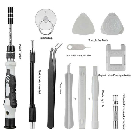 110-Piece Magnetic Precision Tool Set for Home and Professional Repairs in Sturdy Stainless Steel