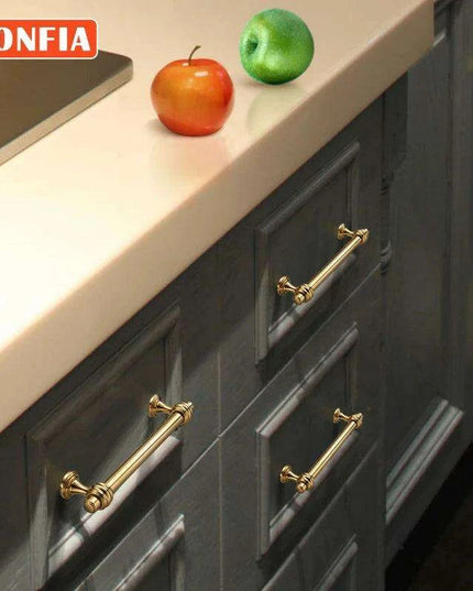 Elegant Rose Gold Cabinet Handles - High-Quality PVD Finish