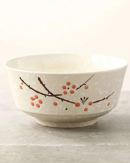 Artisan Hand-Painted Japanese Ceramic Dining Set with Elegant Platter and Bowl