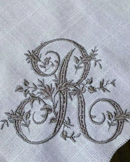 Personalized Regal Crown Linen Napkins - Elegant Wedding Table Decor Set