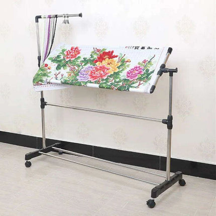 Ergonomic Adjustable Crafting Stand for Hands-Free Embroidery and Cross-Stitch