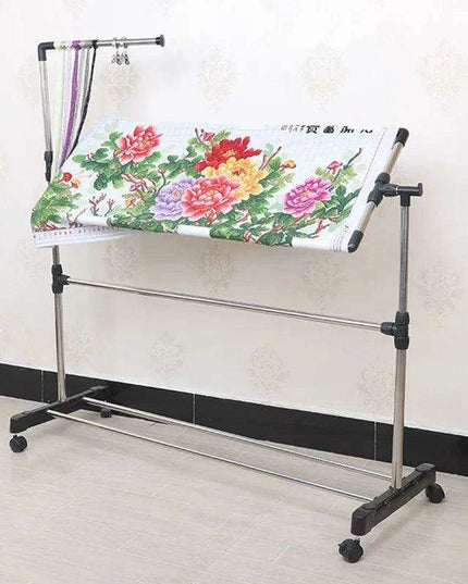 Ergonomic Adjustable Crafting Stand for Hands-Free Embroidery and Cross-Stitch