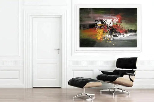 Extra-Large Handcrafted Acrylic and Oil Painting for Stunning Gallery Wall Centerpiece