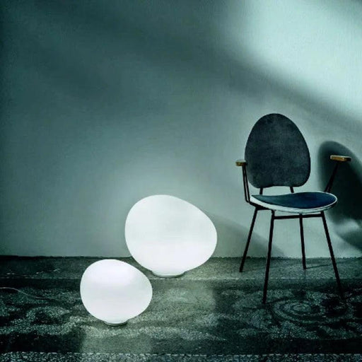 Sleek Nordic-Inspired Geometric Glass Table Lamp