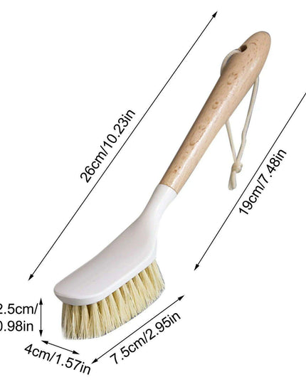 Eco-Friendly Bamboo Scrubber with Natural Sisal Bristles
