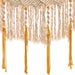 Bohemian Macrame Flag Curtain with Wooden Stick Dowel