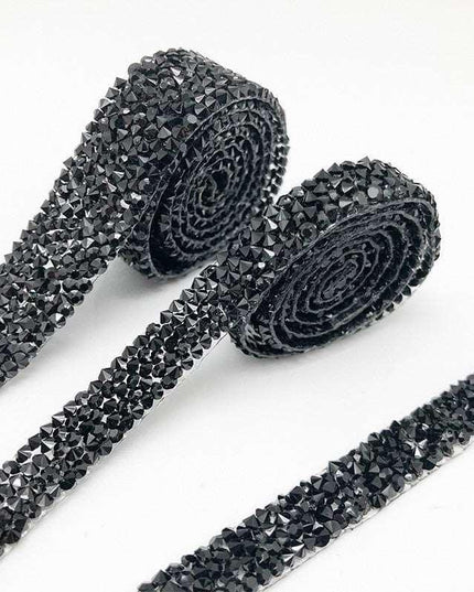 Sparkling Rhinestone Trim Kit for Creative Crafting - 1 Yard of Glamorous Elegance