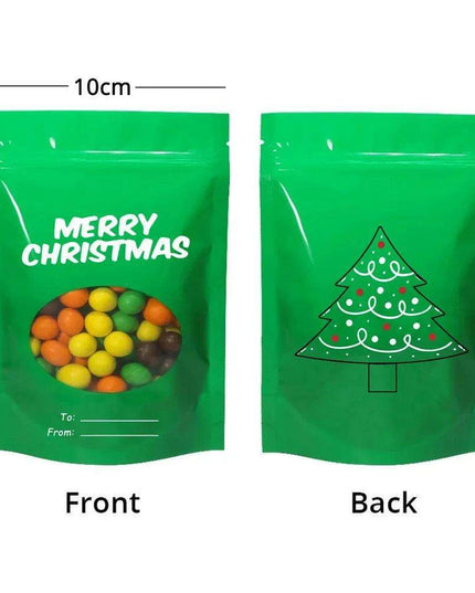 Christmas Ziplock Gift Bags Set - 50 Festive Designs for Merry Holiday Gifting