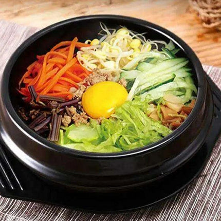 16-Piece Dolsot Stone Bowl Set for Authentic Korean Dining - Perfect for Bibimbap, Ramen, and Soups