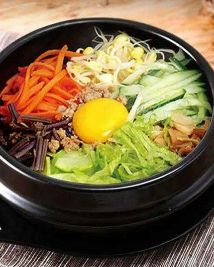 16-Piece Dolsot Stone Bowl Set for Authentic Korean Dining - Perfect for Bibimbap, Ramen, and Soups