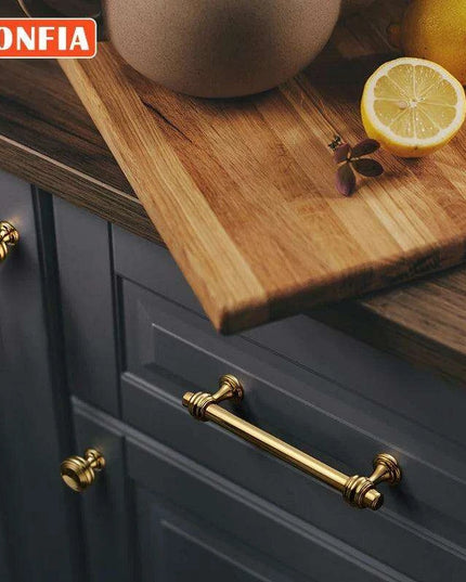 Elegant Rose Gold Cabinet Handles - High-Quality PVD Finish