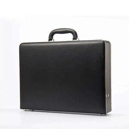 Luxury Leather Laptop Briefcase with Enhanced Security Features and Timeless Elegance