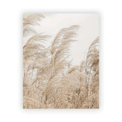Tranquil Vintage Pampas Grass Wall Art for a Calm Home Sanctuary