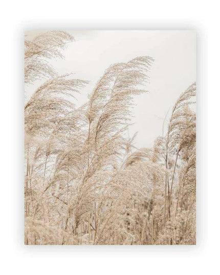 Tranquil Vintage Pampas Grass Wall Art for a Calm Home Sanctuary