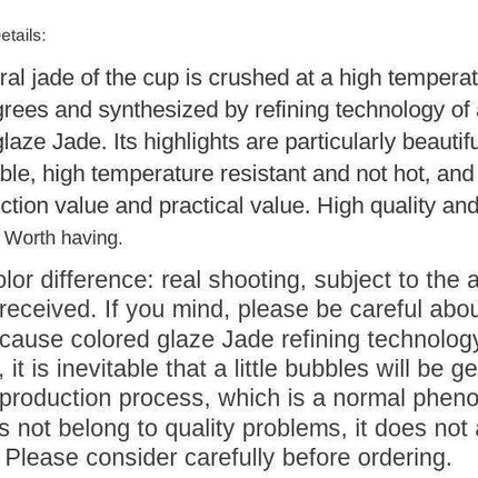 Sophisticated White Jade Glass Coffee Cup Set - Elevate Your Drinking Experience