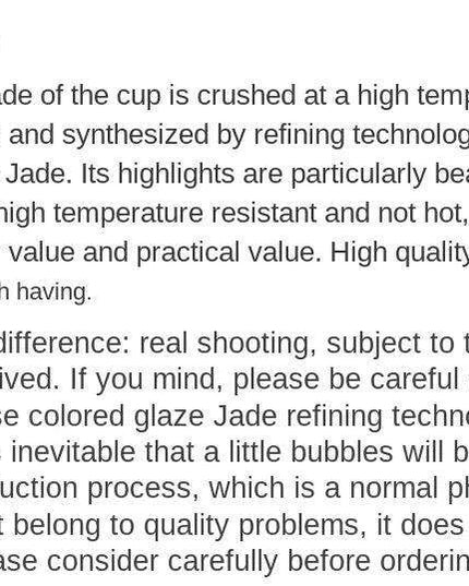 Sophisticated White Jade Glass Coffee Cup Set - Elevate Your Drinking Experience