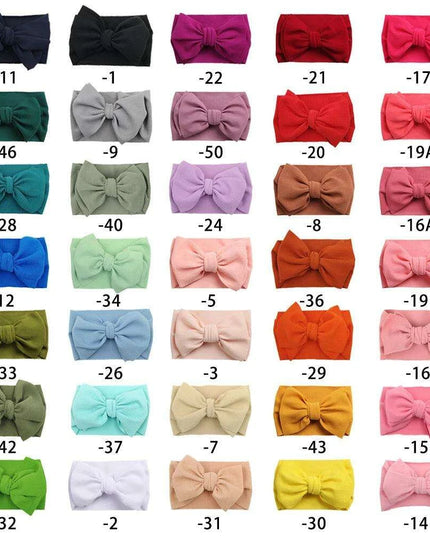 Chic Oversized Bow Turban Headband for Fashion-Forward Baby Girls
