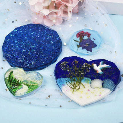 Creative Custom Coaster Silicone Mold Kit for Unique Designs