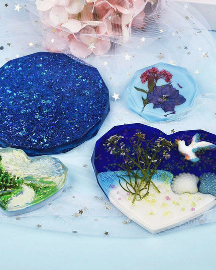 Creative Custom Coaster Silicone Mold Kit for Unique Designs