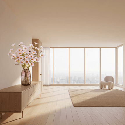 Elegant Daisy Dreams Bouquet Set: 5 Lifelike Floral Arrangements for Stunning Home Decor