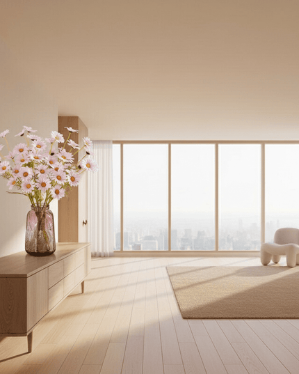 Elegant Daisy Dreams Bouquet Set: 5 Lifelike Floral Arrangements for Stunning Home Decor