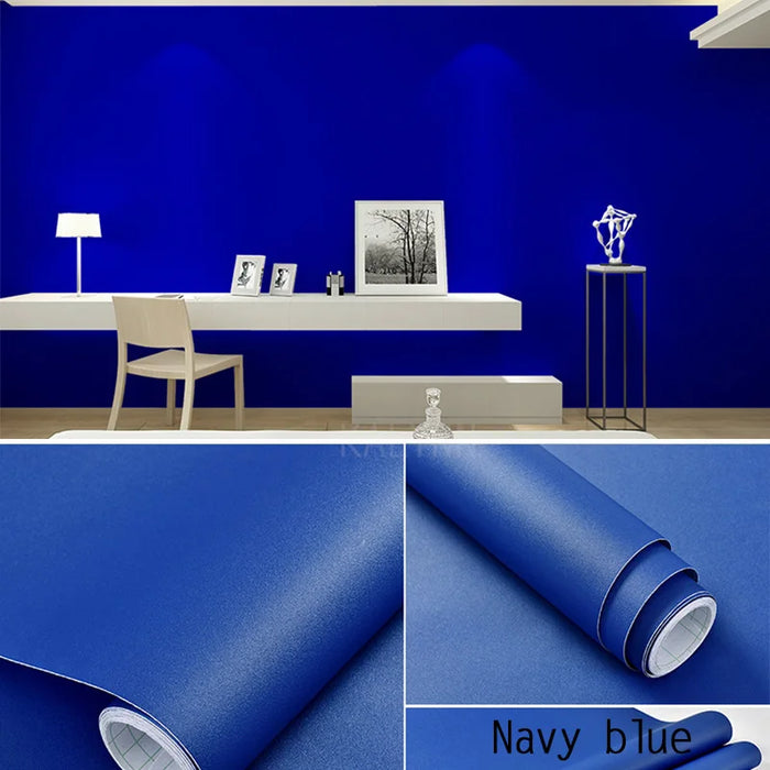 Waterproof Vinyl Self-Adhesive Wallpaper Roll - Customizable Peel and Stick Contact Paper