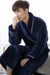 Men's XXXL Quilted Flannel Kimono Robe - Cozy Winter Luxe Edition