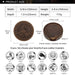 Astrological Elegance Leather Drink Coasters - Set of 6 with Distinct Zodiac Patterns