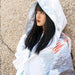 Ocean-Urban Premium Quick Dry Surf Poncho Towel - Stylish Blue Raccoon Design