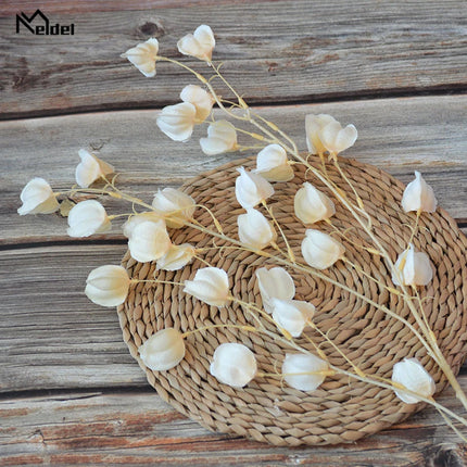 Meldel Silk Gooseberry Flower Arrangement - 3 Forks, Realistic Decor