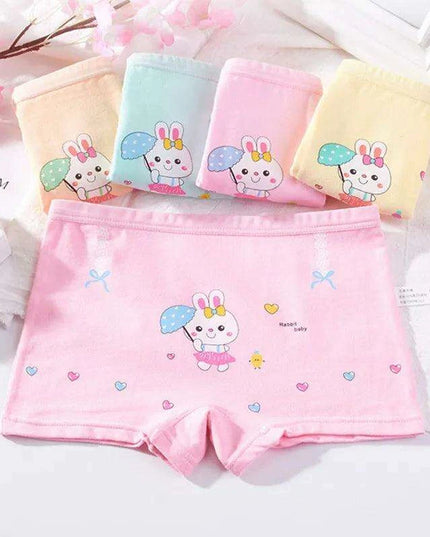 Adorable 5-Pack Cartoon Cotton Underwear Set for Toddler Girls Aged 2-10